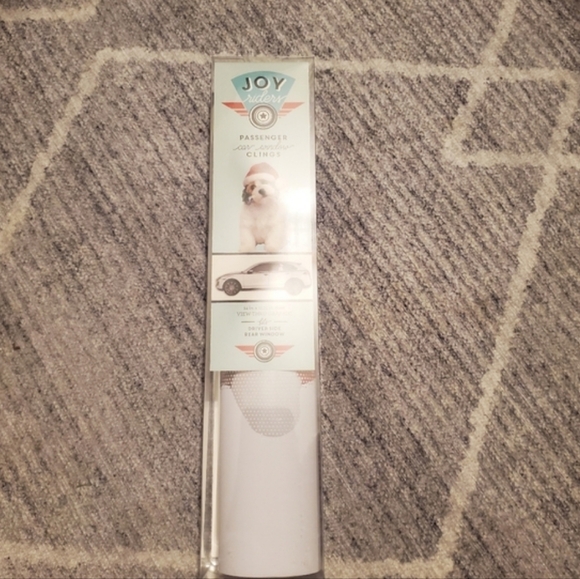 Joy Rider Santa Dog Window Cling - Picture 2 of 4